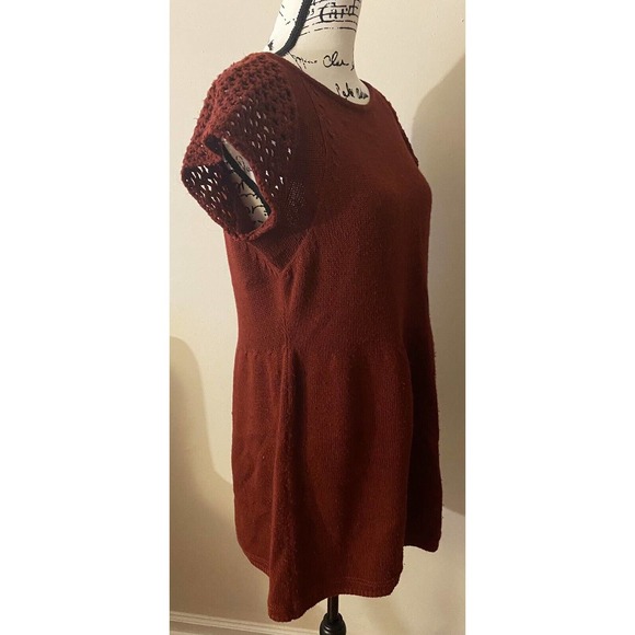 Women’s Hannah Sleeveless Boat Neck Maroon Sweater - Picture 4 of 9